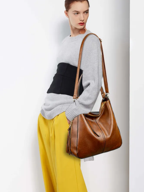 Bolsa de hombro de piel multiusos | A la moda