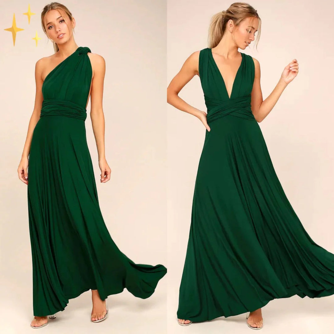 Elegante Abito Avvolgente Da Donna | Maxi