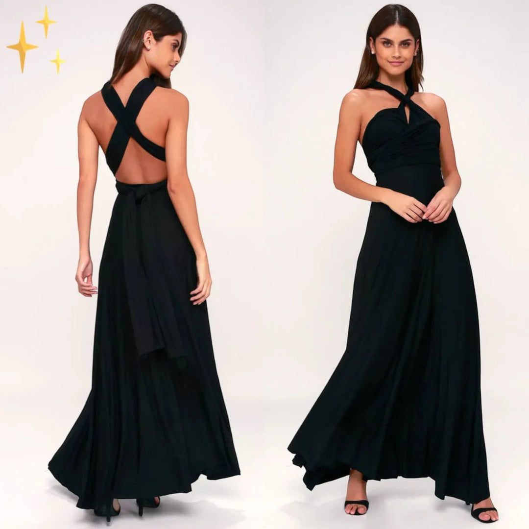 Elegante Abito Avvolgente Da Donna | Maxi