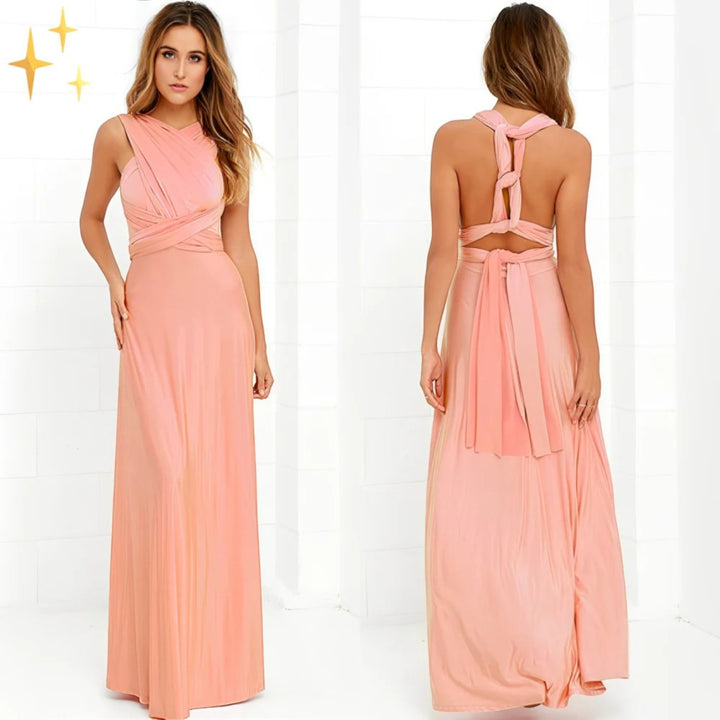 Elegante Abito Avvolgente Da Donna | Maxi