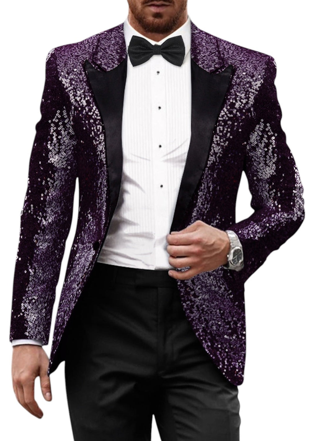 Blazer Retrò Con Glitter Uomo | Manica Lunga