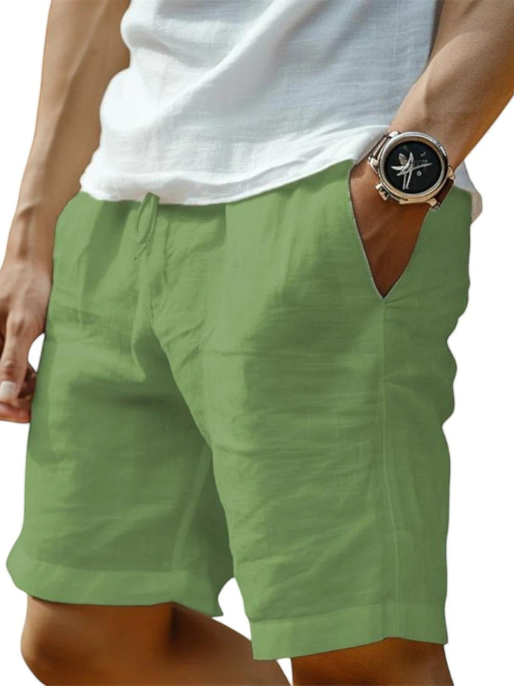 Pantalones cortos de lino para hombre