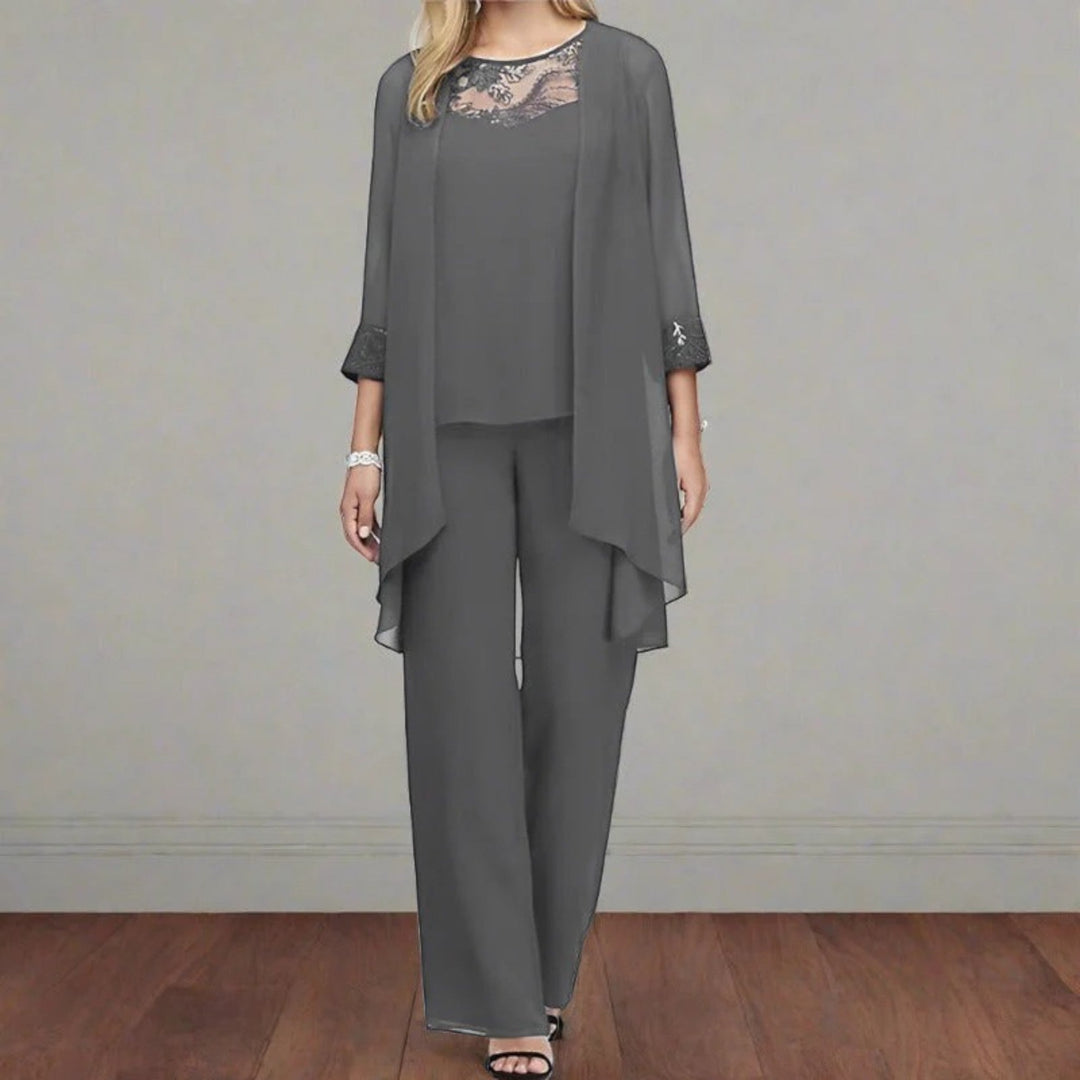 Elegante Set Da Tre Pezzi Per Donna