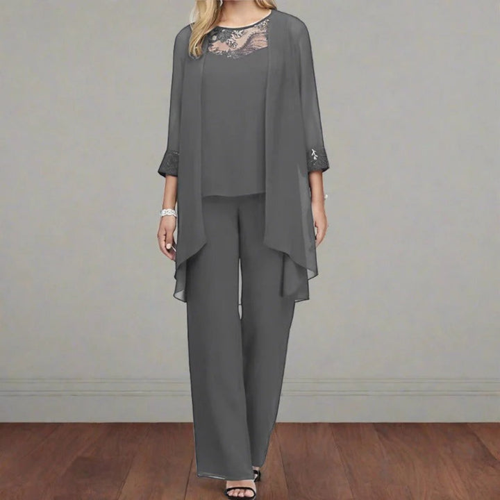 Elegante Set Da Tre Pezzi Per Donna