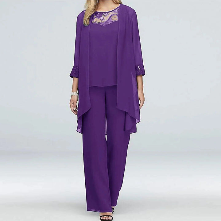 Elegante Set Da Tre Pezzi Per Donna