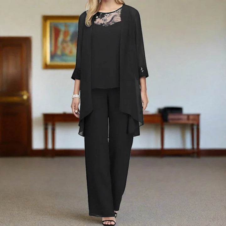 Elegante Set Da Tre Pezzi Per Donna