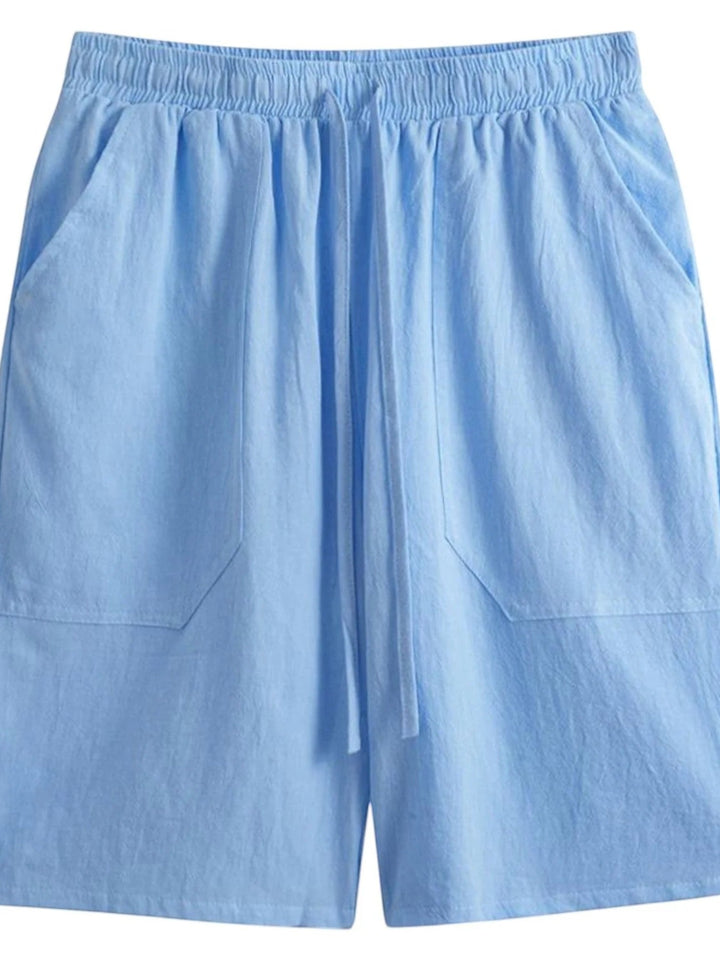 Pantalones cortos de lino para hombre