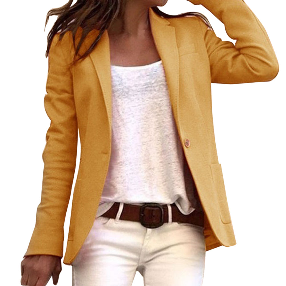 Blazer de manga larga para mujer | ajuste slim
