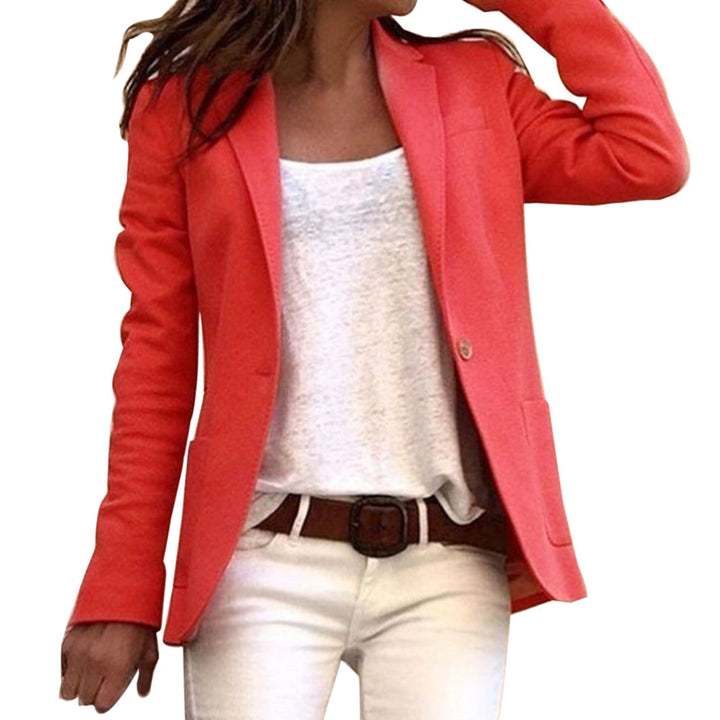 Blazer de manga larga para mujer | ajuste slim