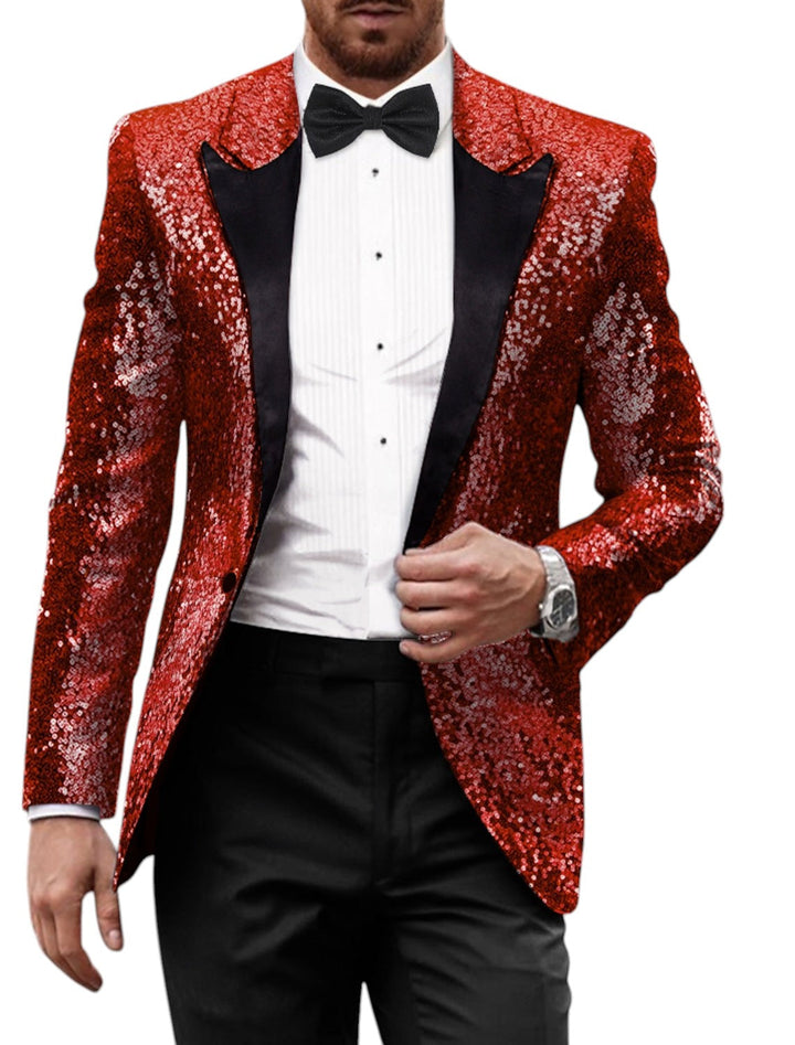 Blazer Retrò Con Glitter Uomo | Manica Lunga