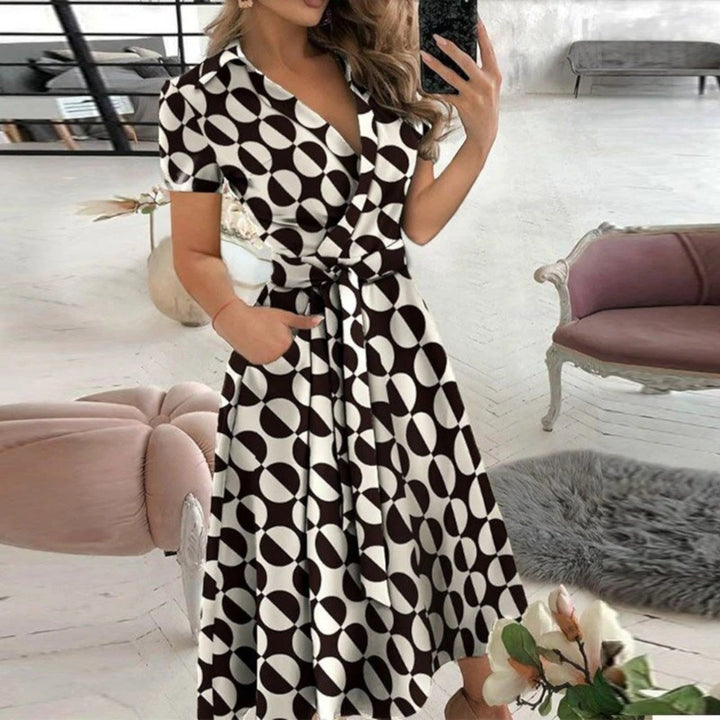 Abito A Spalle Scoperte Con Cintura Annodata Per Donna | Midi