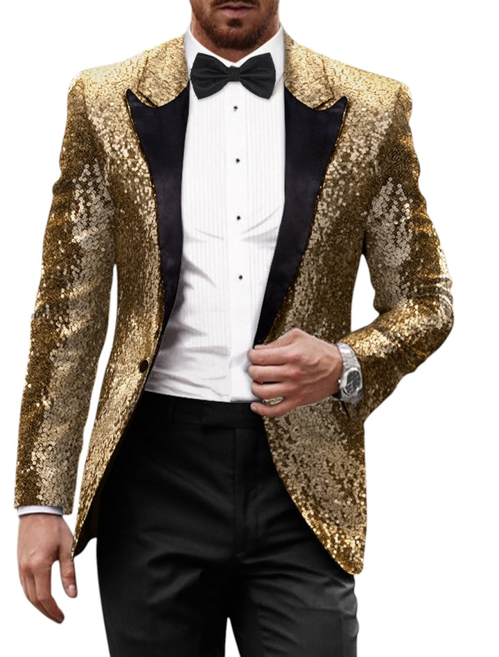 Blazer Retrò Con Glitter Uomo | Manica Lunga