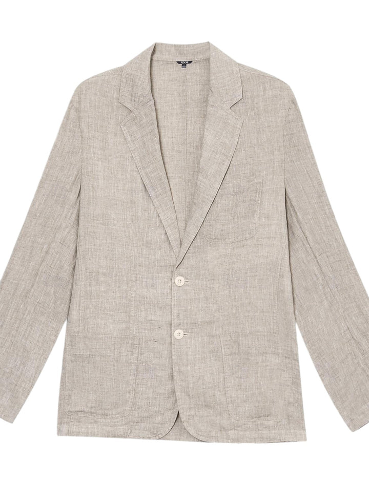 Blazer In Lino Per Uomo | Manica Lunga